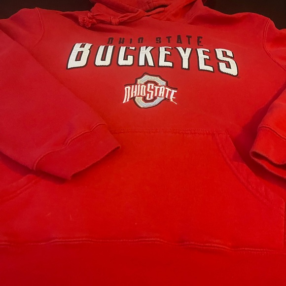 #200 Ohio State buckeyes Scarlet and gray college hoodie - Picture 12 of 15